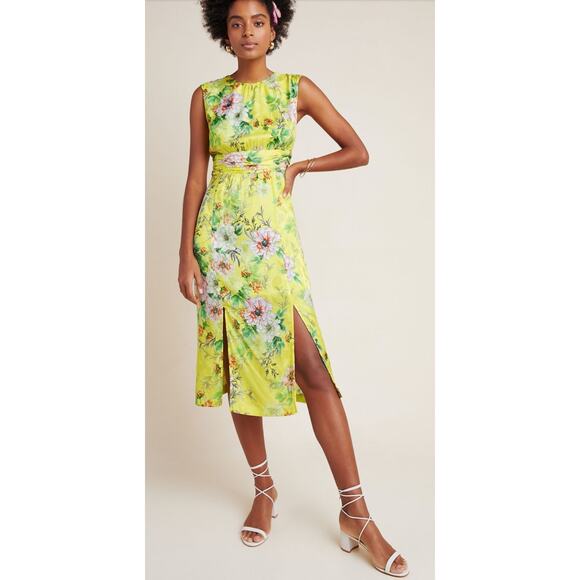 By Anthropologie Dresses & Skirts - Anthropologie Sparrow Silky Midi Dress Size 14 P2P 19.5 length 46’